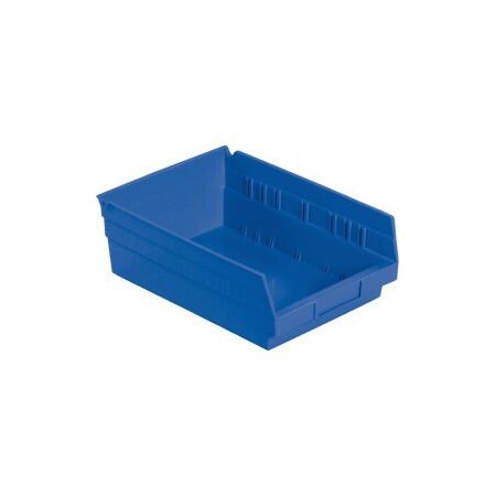 Quantum Storage Systems Nesting Storage Shelf Bin, Blue, 12 PK QSB107BL